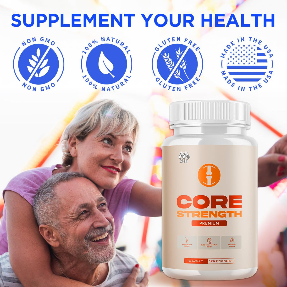 (3 Pack) Core Strength Supplement for Joint Support, Official Core Strength Joint Pills with All Natural Ingredients, Advanced Health & Wellness Support with Max Strength Multivitamins (180 Capsules)
