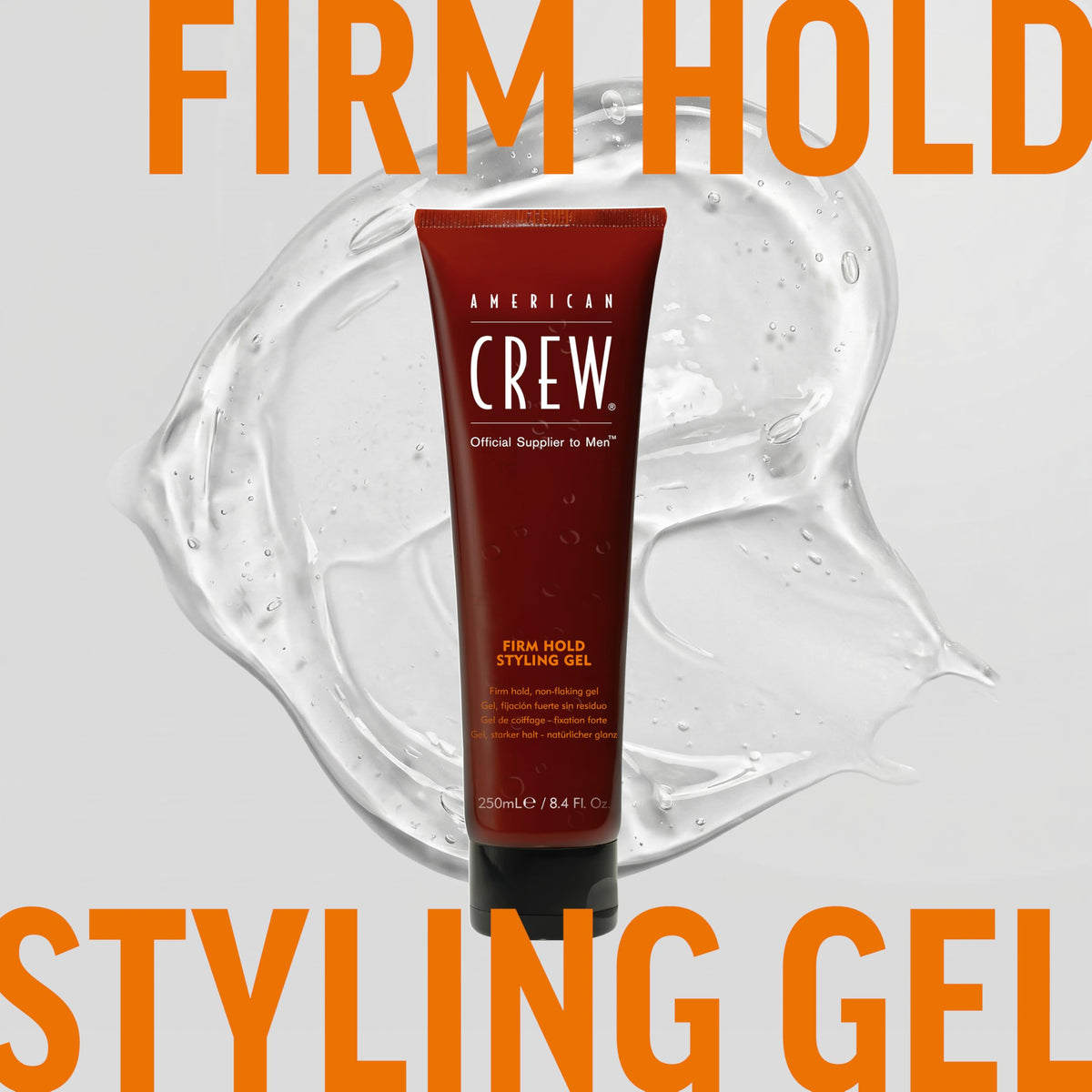American Crew Men's Styling Gel, Firm Hold & High Shine, 8.4 fl oz