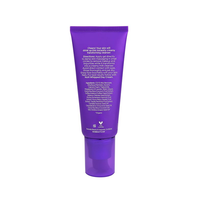 NXN Gel-to-Milk Facial Cleanser - Gentle, Daily Face Wash, For Hydrating Dry and Sensitive Skin, Fresh Scent, 2 Fl Oz