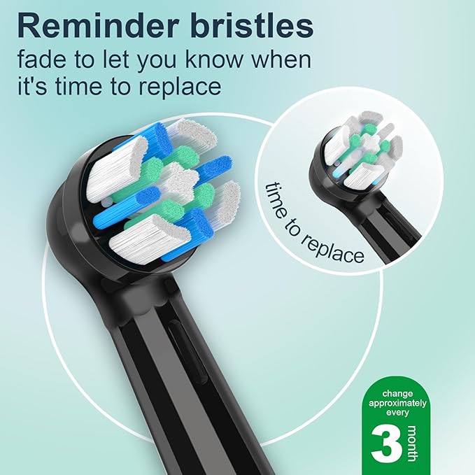 12pcs iO Replacement Heads Compatible with Oral B iO,iO Series Electric Toothbrush Heads Compatible with Oral B iO 2/3/4/5/6/7/8/9/10,Medium Bristles for Effective Plaque Removal,Black