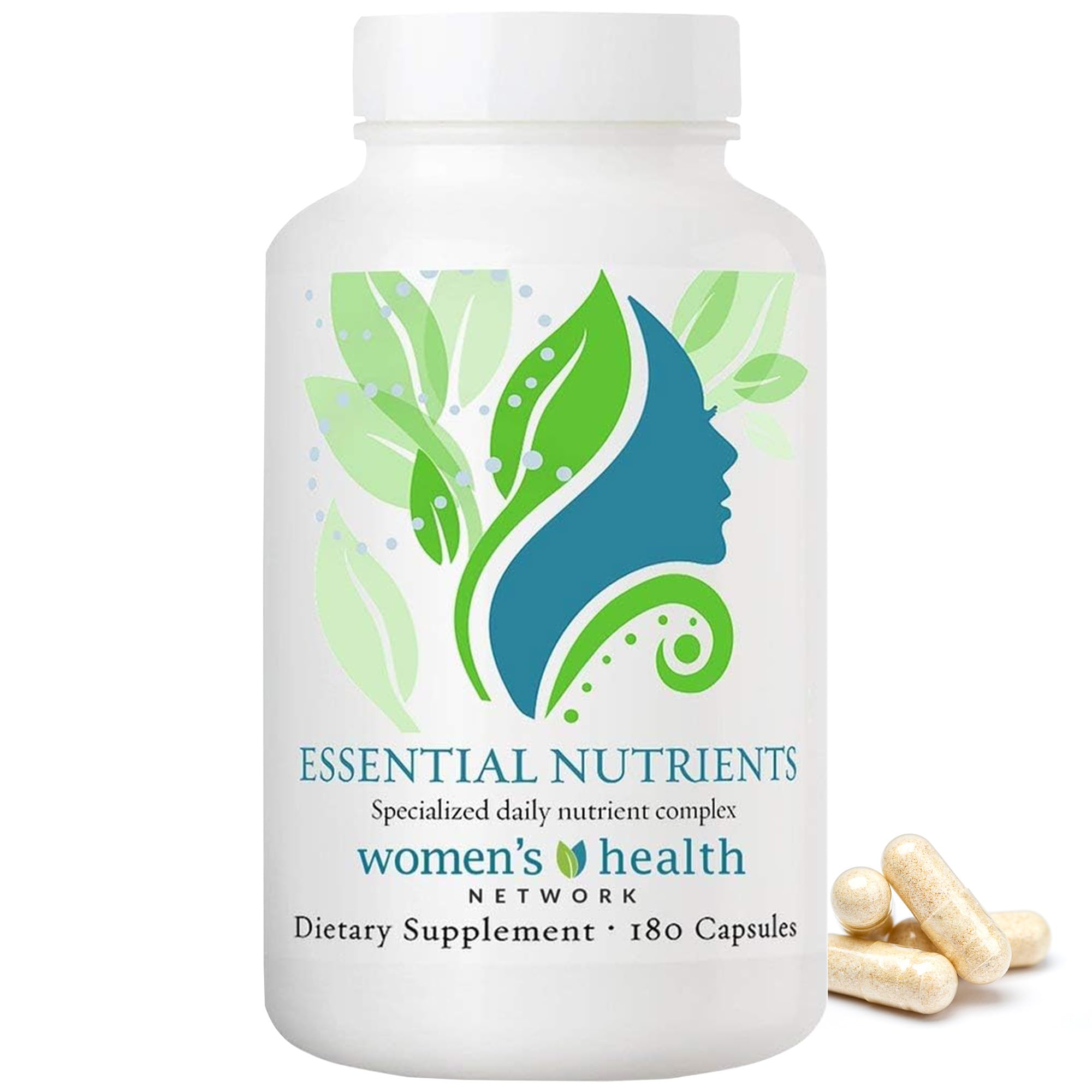 Women's Health Network Essential Nutrients, Methylated Multivitamin for Women with Quatrefolic 5-MTHF, Essential Vitamins for Women, 180 Capsules