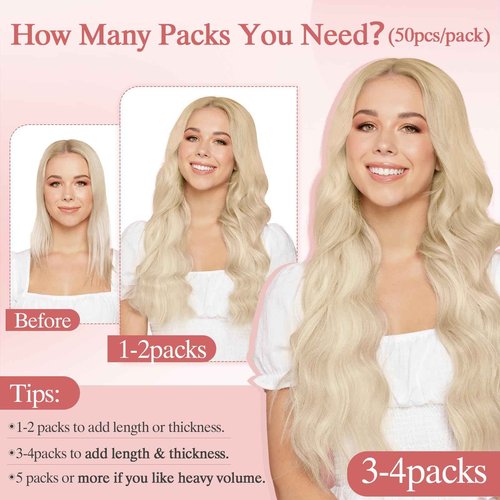 SEGO Pro 50pcs Nano Beads Hair Extensions Straight Nano Beads For Hair Pre-Bonded Seamless Nano Tip Real Human Hair，20Inch Dark Brown,50g