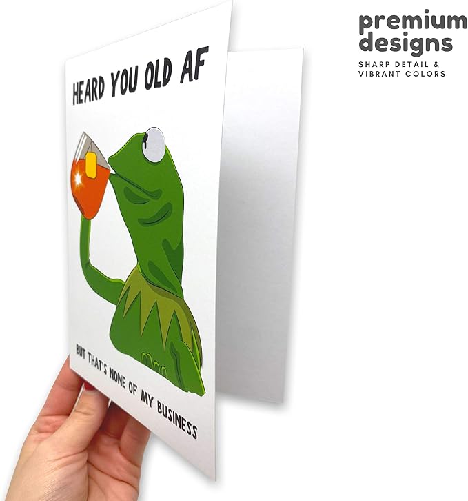 Sleazy Greetings Funny Meme Birthday Card For Him Or Her | 30th 40th 50th Birthday Card | Old AF Card