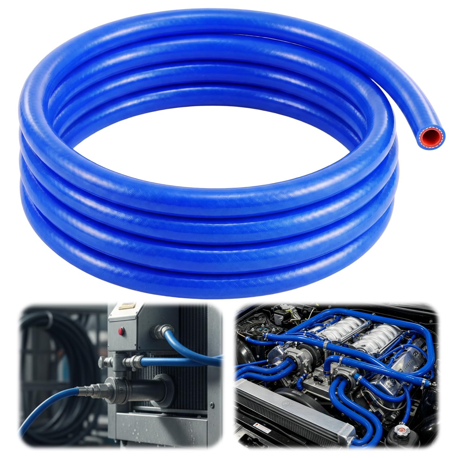 Outus 1/2 ID Silicone Heater Hose 10ft Roll, Coolant Radiator Straight Rupture Pressure 80 Psi Reinforced High Temperature for W