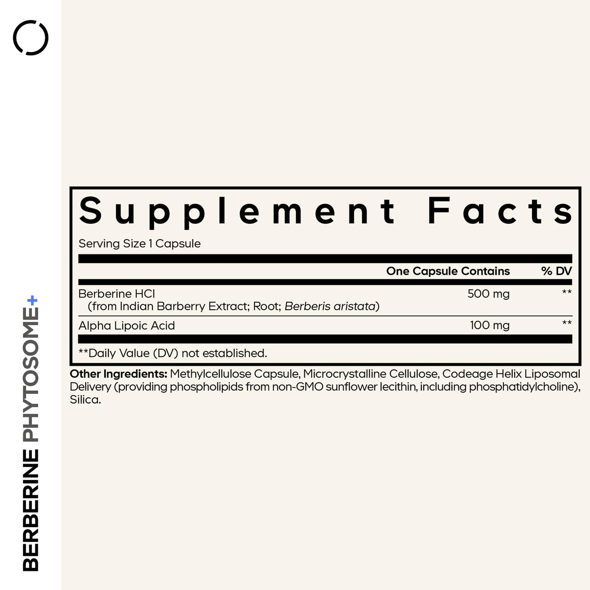 Codeage Berberine Phytosome Supplement - Berberine HCL, Alpha Lipoic Acid, Phospholipid Complex - 2-Month Supply - Berberine HCL - Berberine Hydrochloride - Gluten-Free, Non-GMO - 60 Capsules