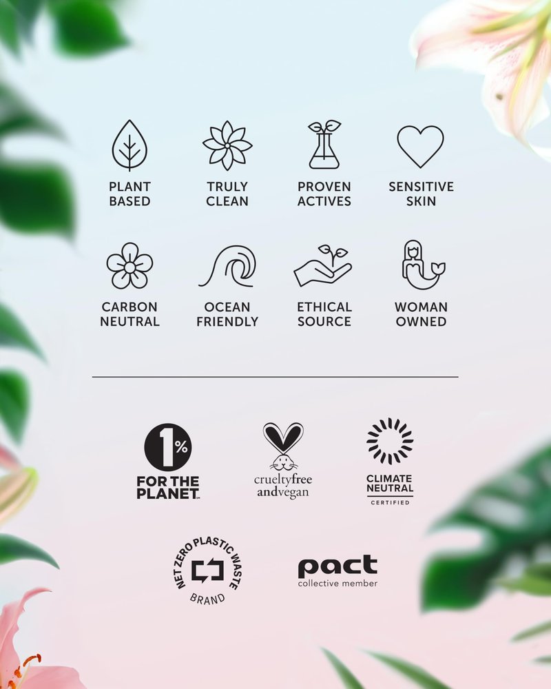 Earth Harbor | AURORA Superfood Clarity Concentrate | 100% Botanical Skin Treatment | Calm and Illuminate | Seaweed & Cannabis Sativa |1 fl oz