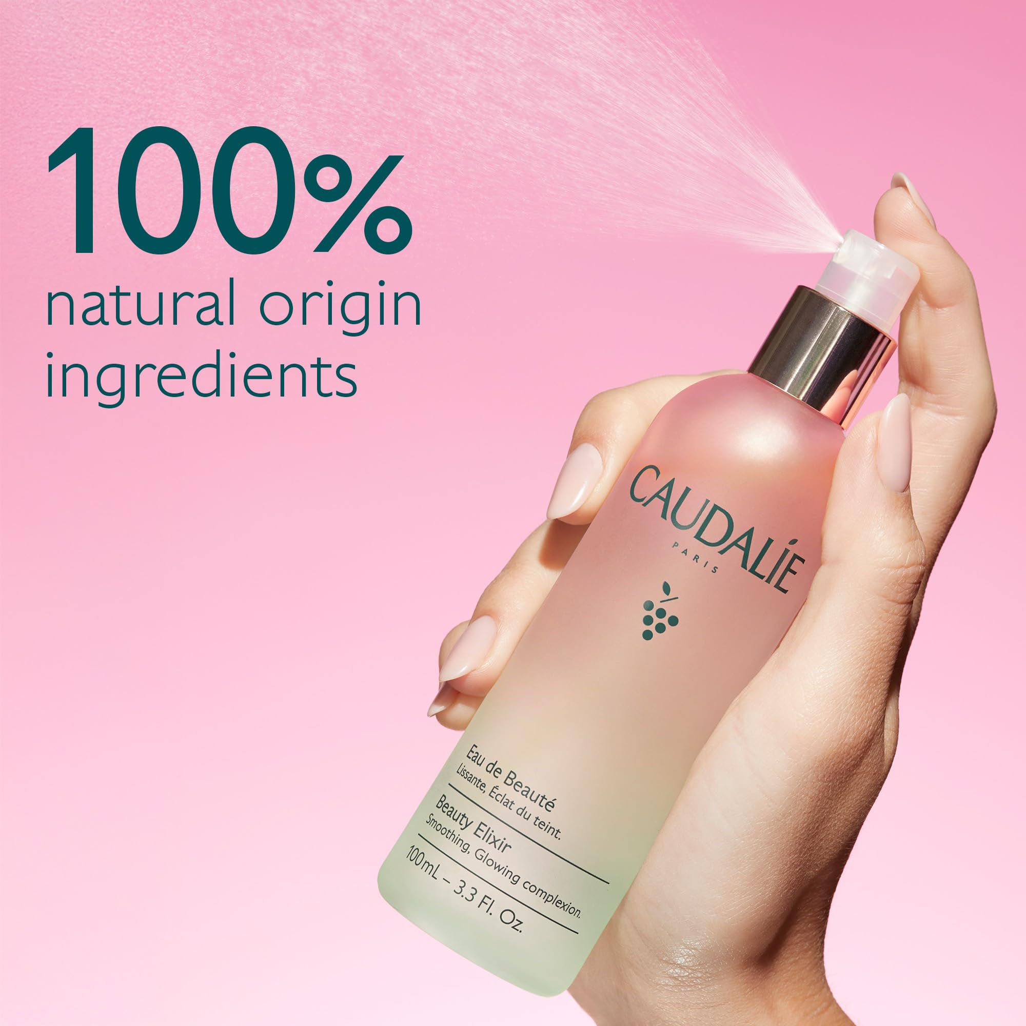 Caudalie Beauty Elixir Prep, Set Makeup, Glow Face Mist - 30 mL