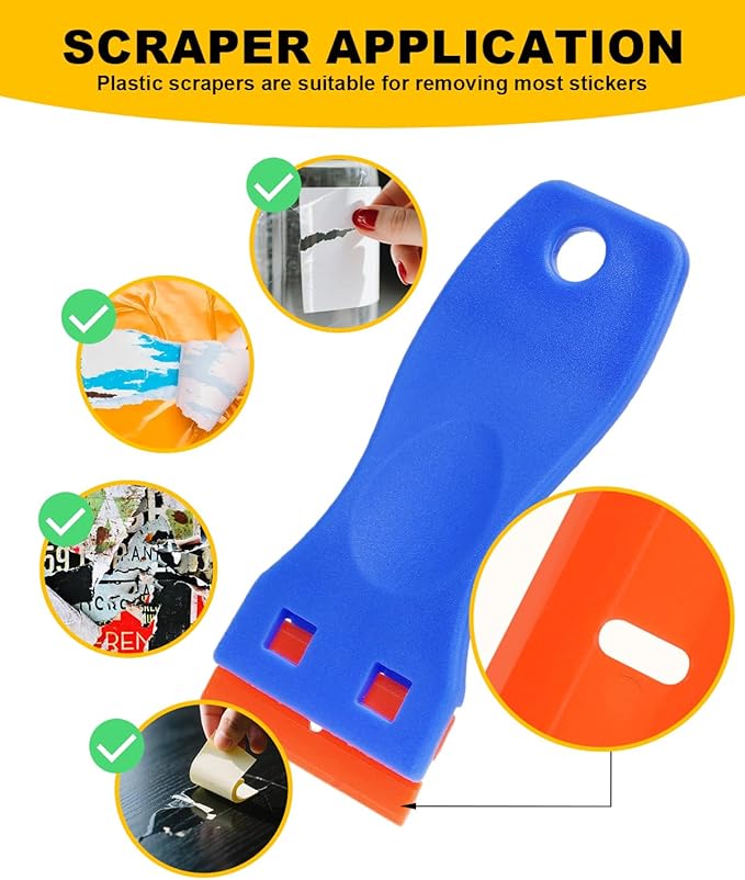 35Pcs Eraser Wheel Kit, Decal Remover Wheel for Automotive Car Sticker, Vinyl, Rv, Vinyl Removal Tool, Scraper, Razor Blades, Car Sponge Wipe, Polishing Wax and Cotton Pads