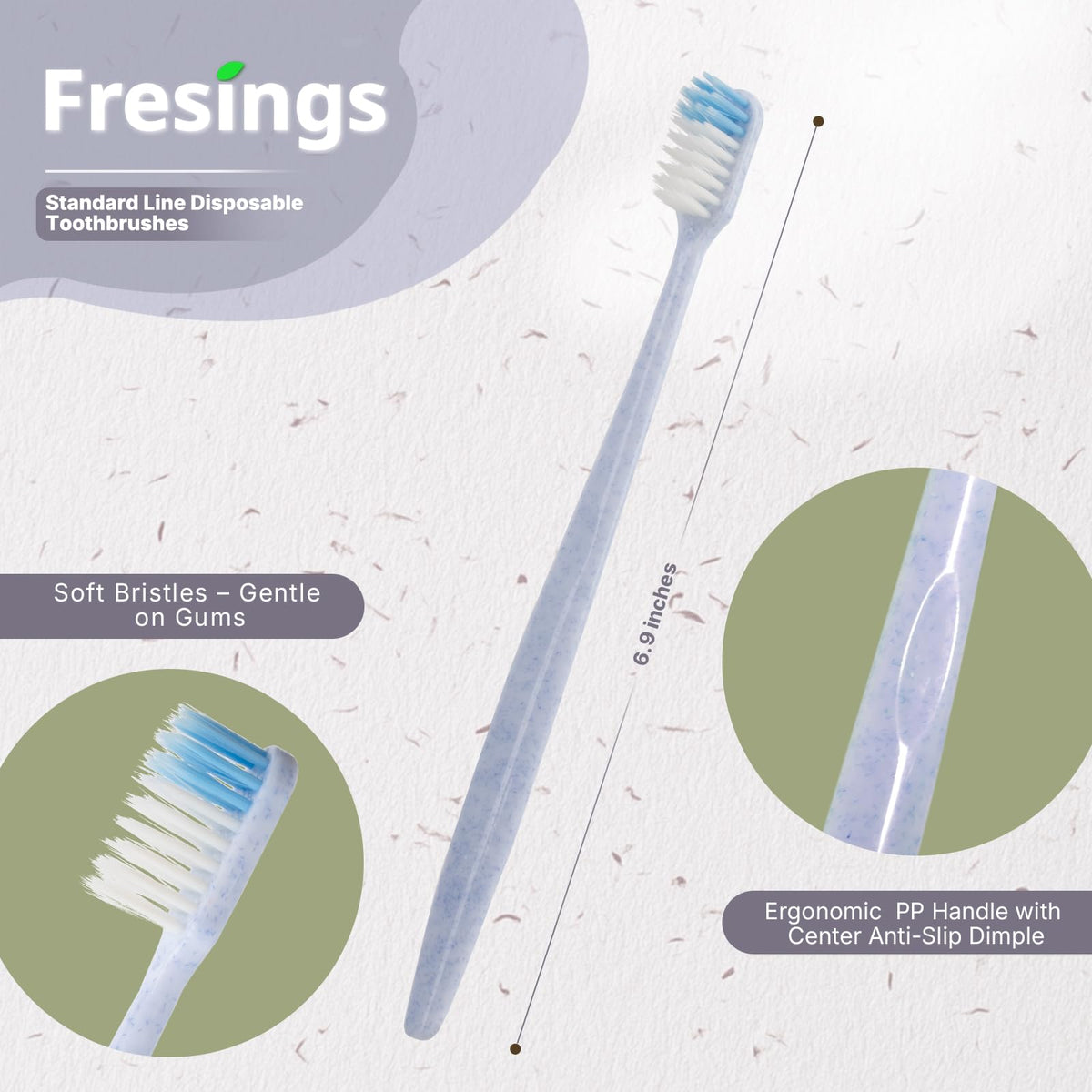 Fresings Bulk Disposable Toothbrushes, Individually Wrapped,240 Count