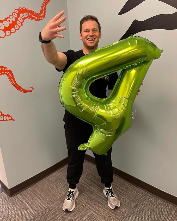 Light Green Number 8 Balloon 40 Inch, 8 Balloon Number, 8th Birthday Decorations, Light Green Party Supplies for Boys Girls