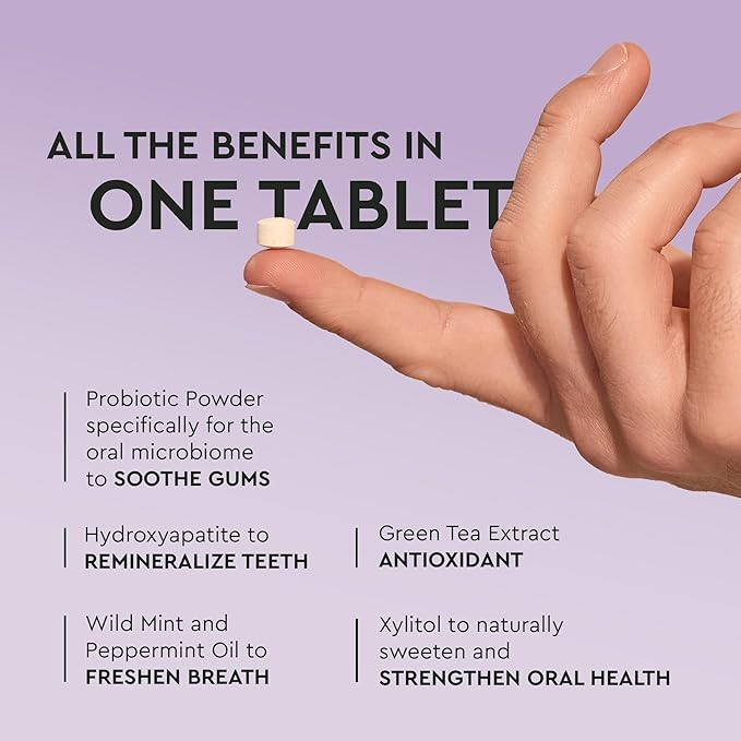 Boka Travel Size Mouthwash Tablets + Vital Bite Oral Pre + Probiotics Fluoride Free & Alcohol Free