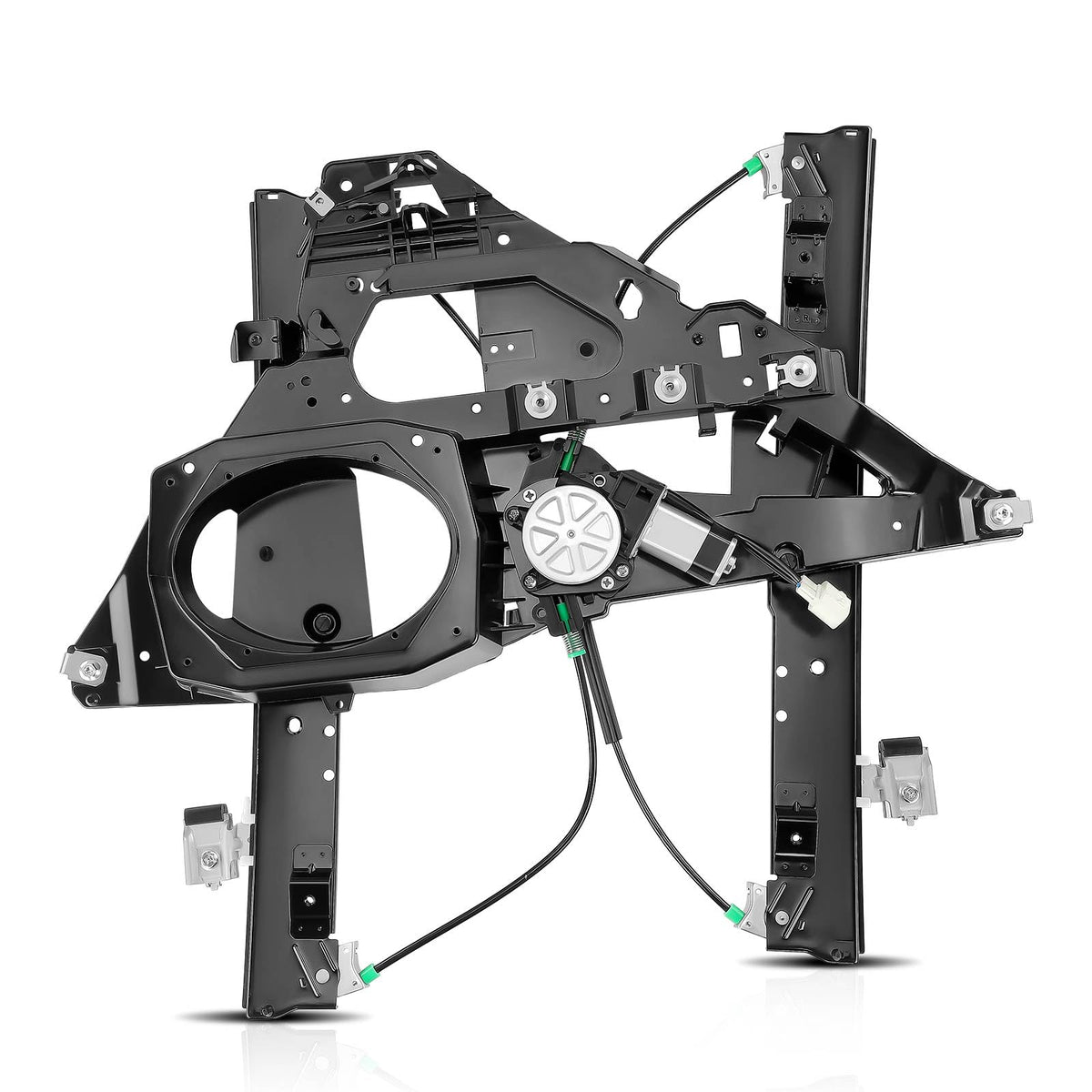 YHTAUTO Front Passenger Side Power Window Regulator With 2-Pin Motor Assembly and Interior Door Panel for Ford Expedition & Linc