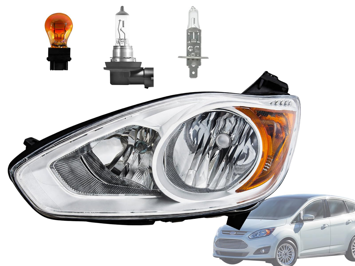 Auto Parts Avenue APA Replacement Head Lamp for 2013 2014 2015 2016 C-Max Energi Driver Left Side with Bulb DM5Z13008D FO2502314