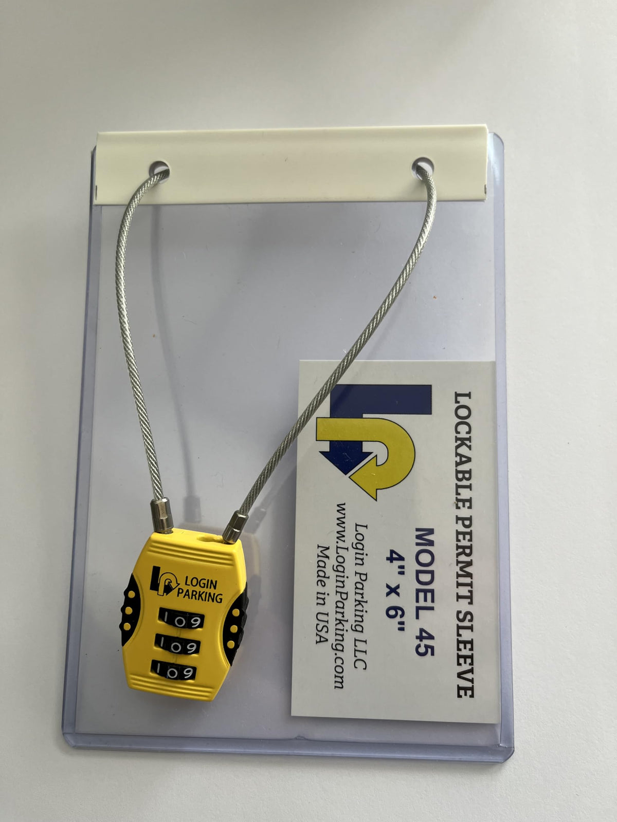 Locking Parking Permit Holder - Large Permit