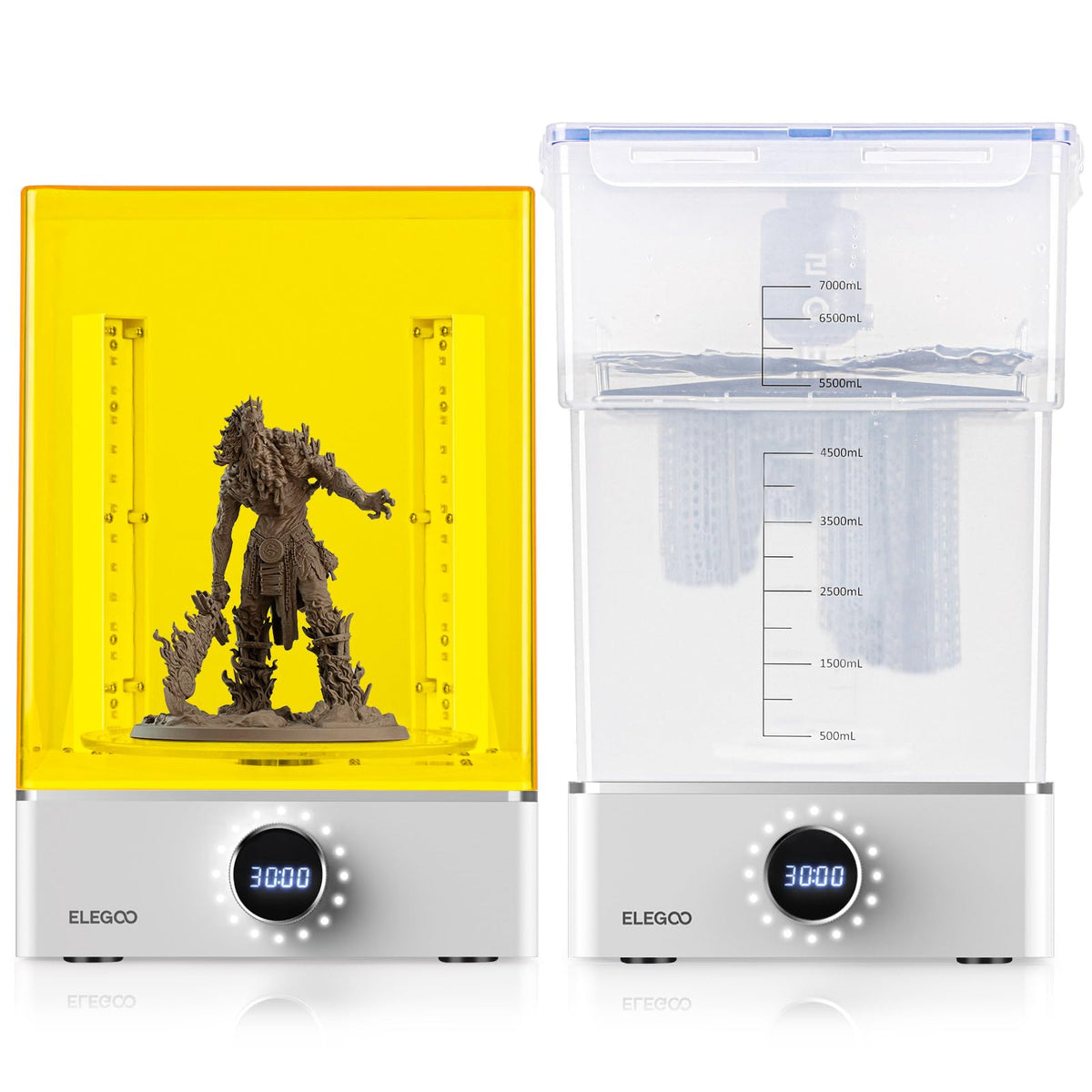ELEGOO Mercury X Bundle, Wash and Cure Machine for Large Resin 3D Printed Models, Compatible with Saturn, Mars MSLA 3D Printers