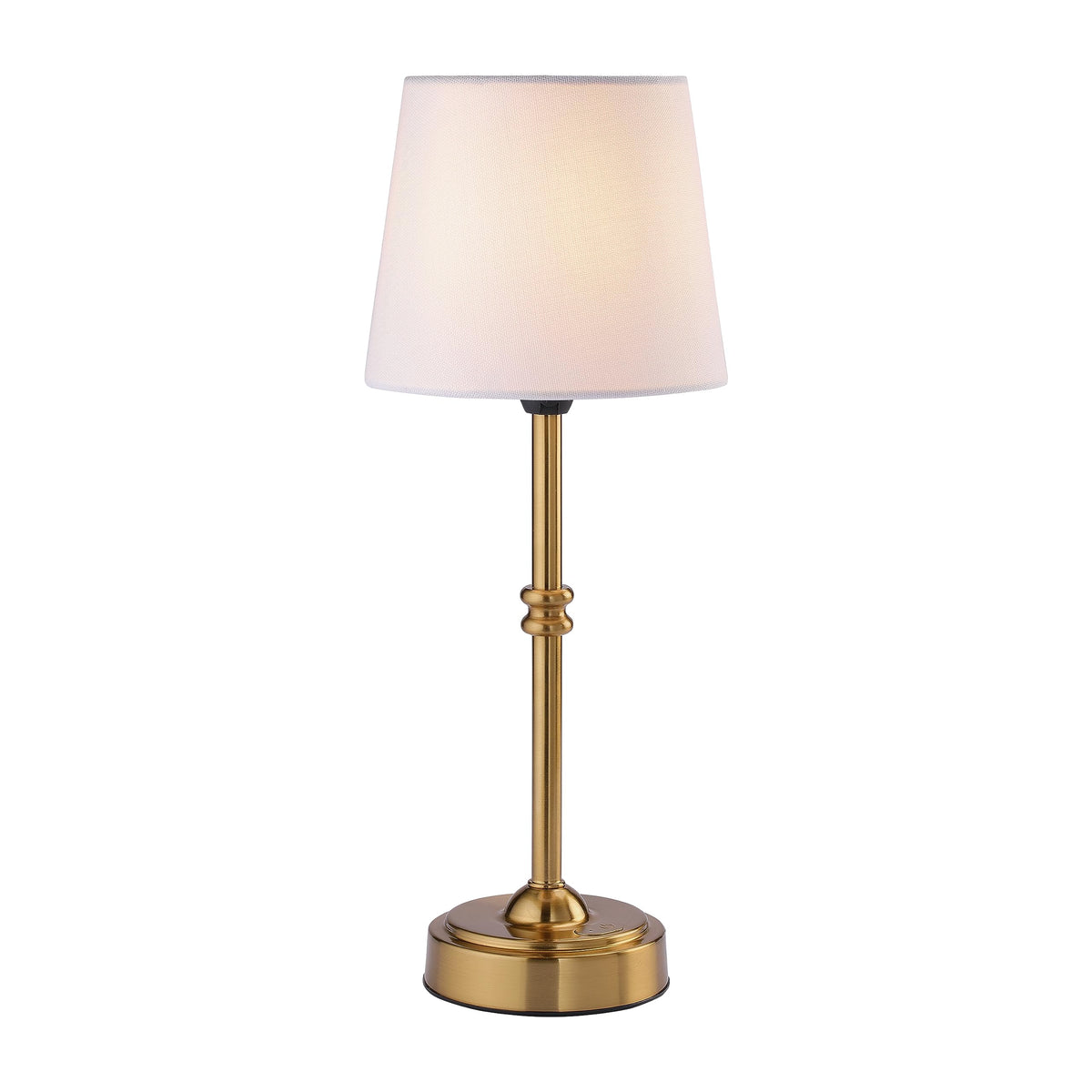 O’Bright Seraph - Cordless LED Table Lamp with Dimmer, Built-in Rechargeable Battery, 3-Level Brightness, Patio Table Lamp, Bedside Night Lamp, Ambient Light for Restaurant, Antique Brass