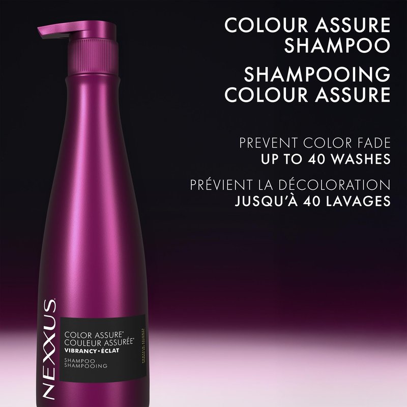 Nexxus COLOR ASSURE Shampoo for Vibrancy for Color Treated Hair Powered by CHROMABOND SEALER with Citric Acid 13.5 oz