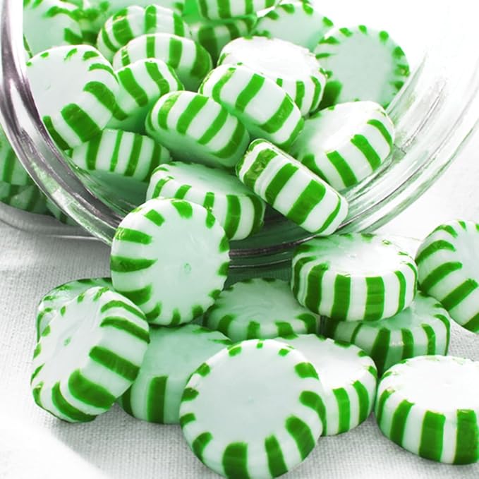 Starlight Spearmint Individually Wrapped Candy, 2 Pound Bulk Pack, Sweets for On the Go Refreshment, Starlight Mints Bulk Candy.