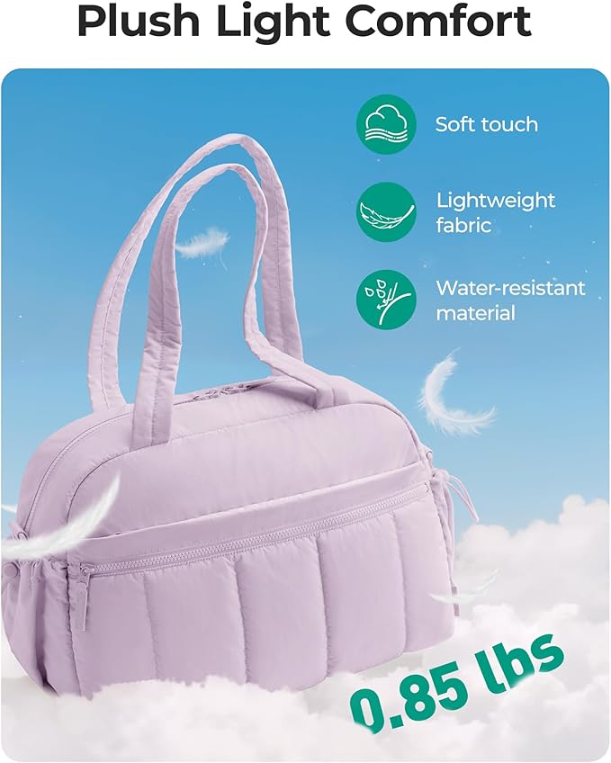 BAGSMART Gym Bag for Women, Duffle Bag for Travel with Wet Pocket, Lightweight Carry on Weekender Duffel, Water Resistant
