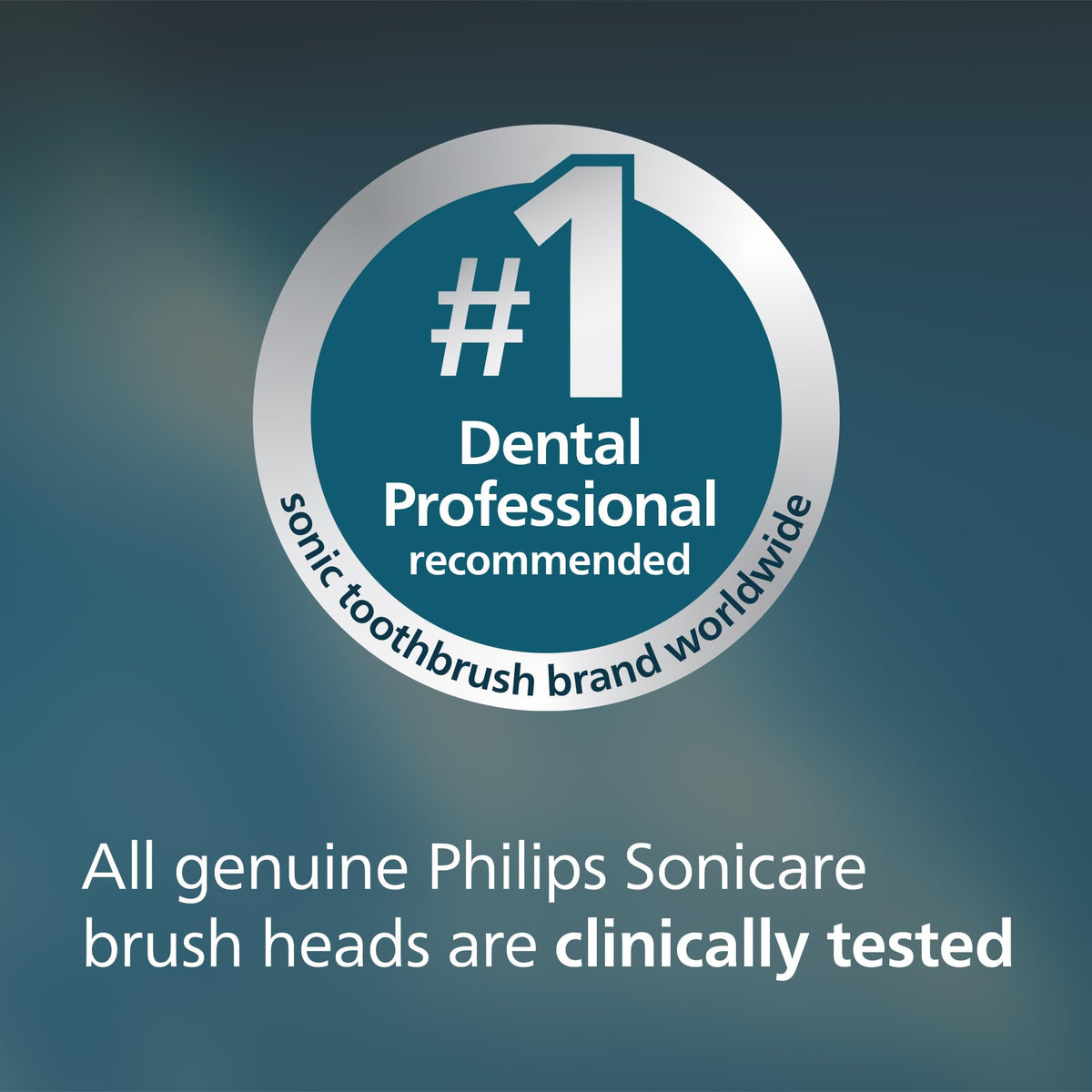 Philips Sonicare C3 Two-in-One - Genuine Replacement Electric Toothbrush Heads, Black, 2 Pack, HX9042/95
