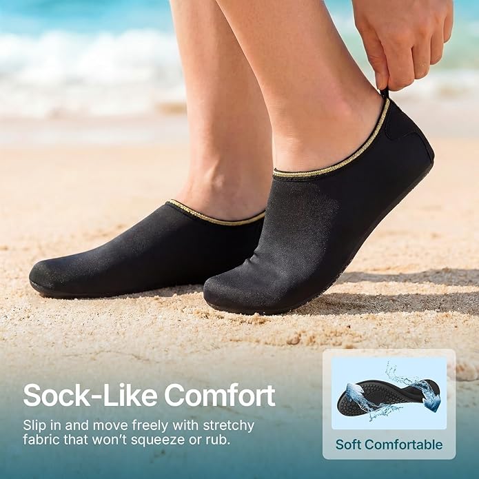 Water Shoes for Women Men Quick-Dry Aqua Socks Swim Beach Barefoot Yoga Exercise Wear Sport Accessories Pool Camping Must Haves Adult Youth Size