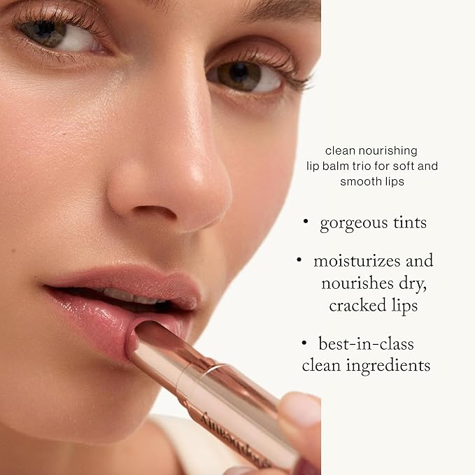 goop Beauty Tinted Lip Balm - Moisturizing, Soothing, Hydrating Lip Balm for Chapped, Cracked & Dry Lips, Nude-Pink Color, 0.16 oz
