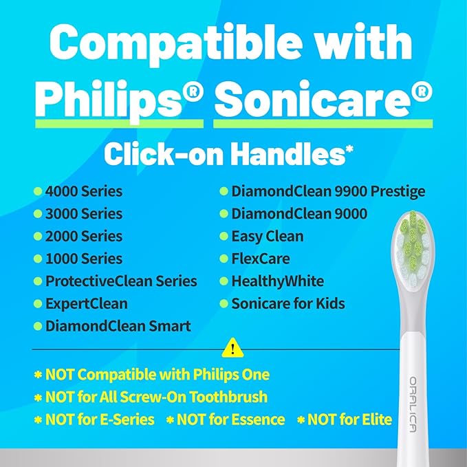 Japanese Brand Whitening Replacement Toothbrush Heads, Compatible with Philips Sonicare Click-on Handles, 10 Pack, Medium, with Tongue Cleaner (CA668, Black)