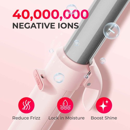 Rotating Curling Iron for Beach Waves + TYMO One-Step Hair Straightening
