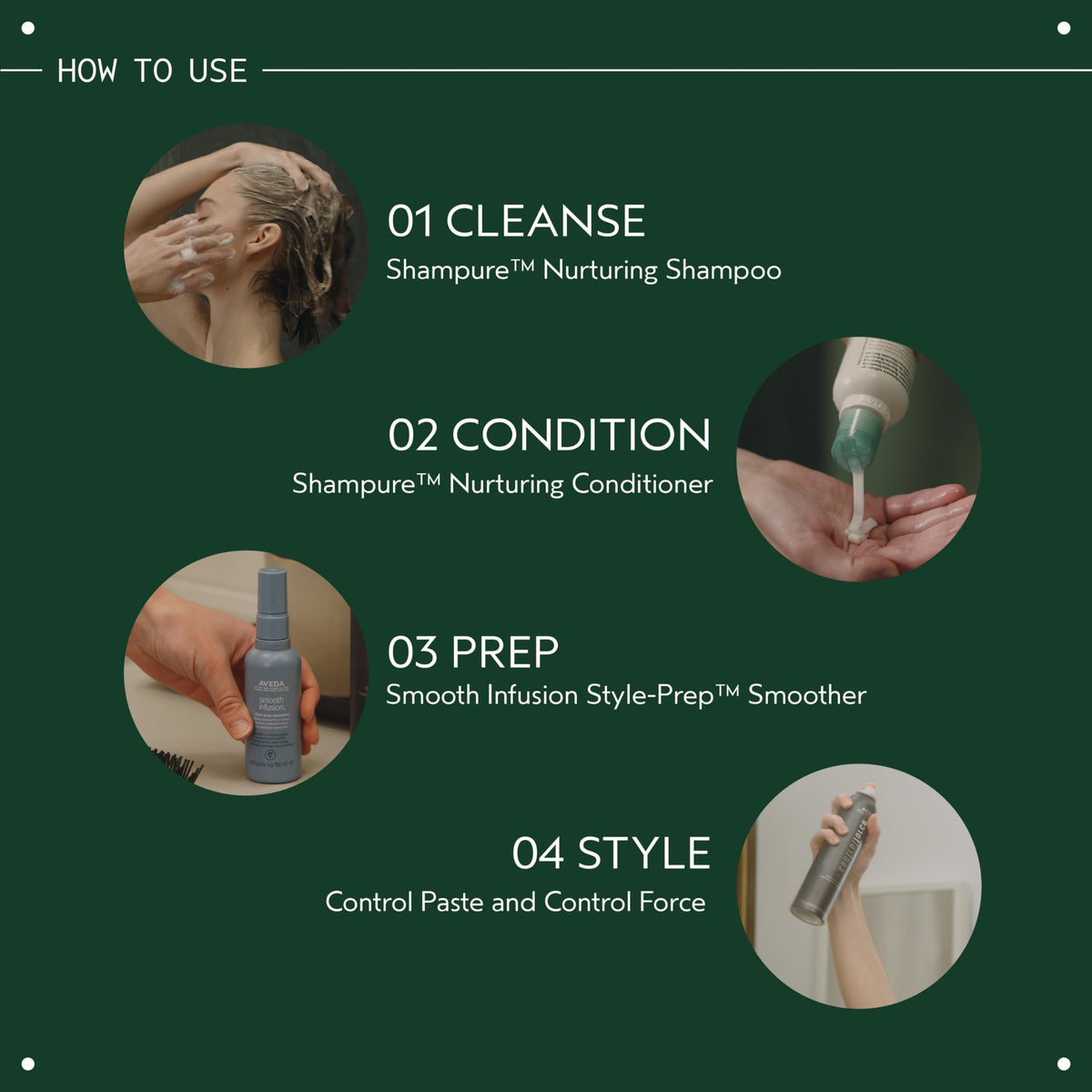 Aveda Smooth Infusion Style-Prep Smoother | Leave-In Anti-Frizz Serum | 72-Hour Frizz Defense & Control | Heat Protectant | 98% Naturally Derived*, 3.4 Fl Oz