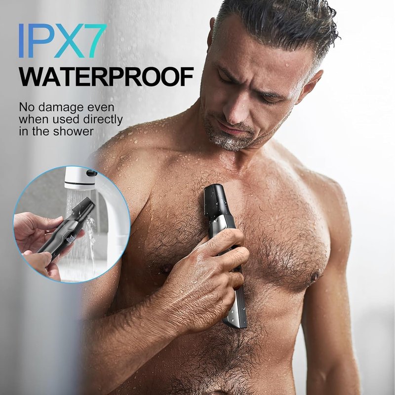 Beard Trimmer for Men - 14 Piece Professional Mens Grooming Kit, Christmas Gift Multi Groomer for Beard face Nose Ear Hair Trimmer Hair Cutting kit IPX7 Wet/Dry Use 210 Mins Shaving for Him Father