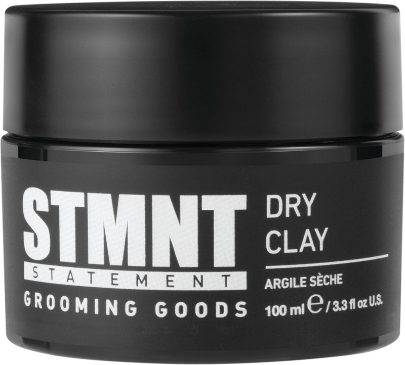 STMNT Grooming Goods Dry Clay, 3.38 oz | Extra Matte Finish | Super Strong Control | Easy to Wash Out