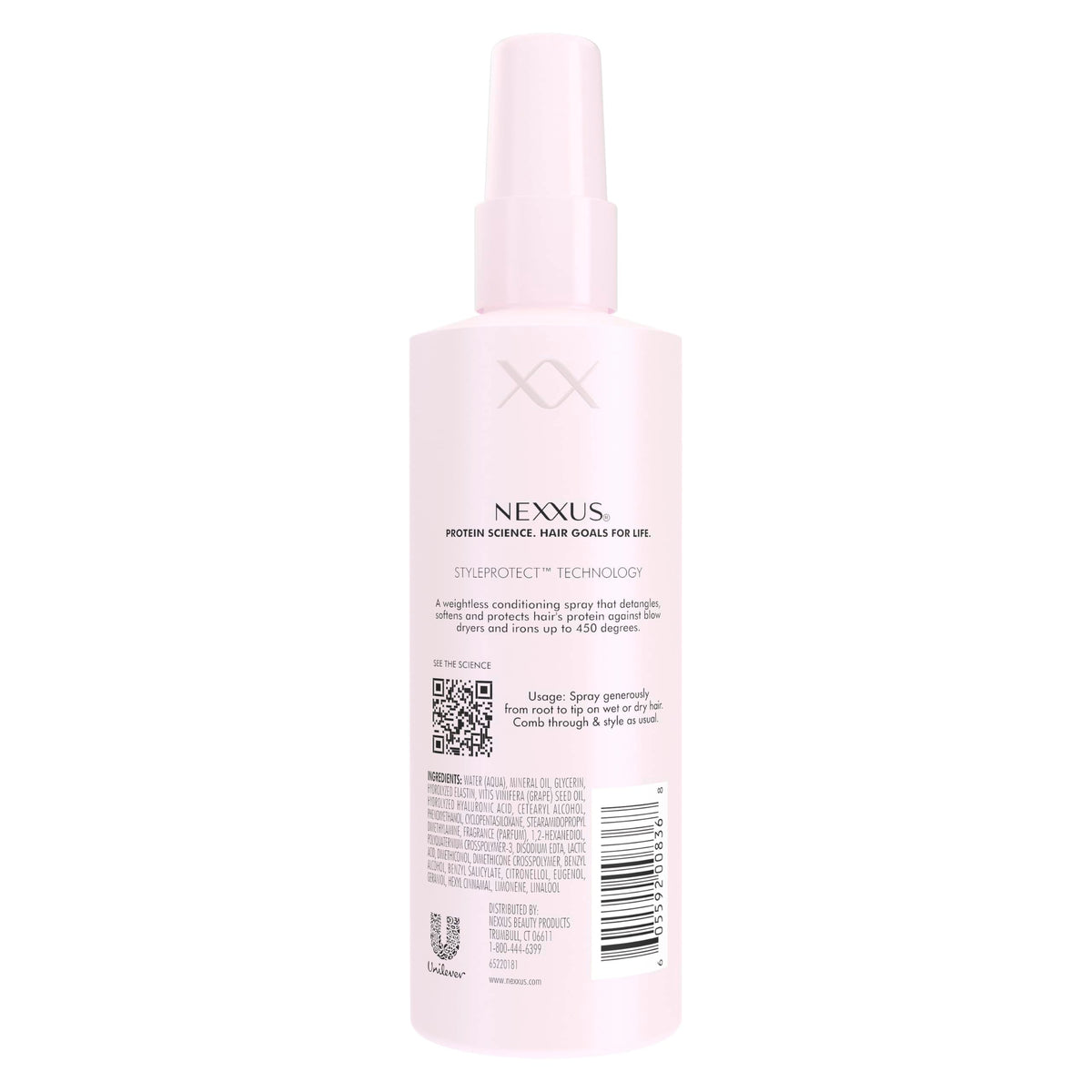 Nexxus Styling Heat Protectant Nourishing Prep & Protect Heat Defense Spray Heat Protection Spray Powered by Styleprotect Technology 6 oz