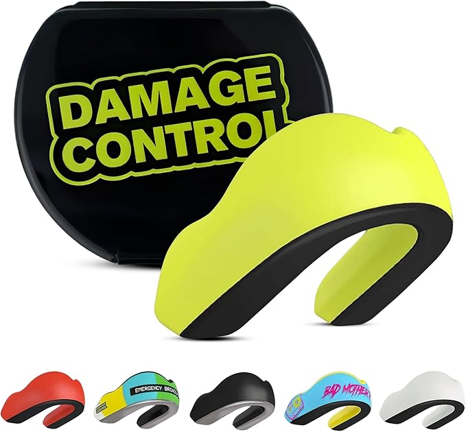 DAMAGE CONTROL Extreme Impact Mouth Guard – Sports Mouthguard for Boxing, MMA, BJJ, Hockey, Rugby, Lacrosse, & More – Mouthpiece for Teeth & Jaw Protection, for Youth & Adults