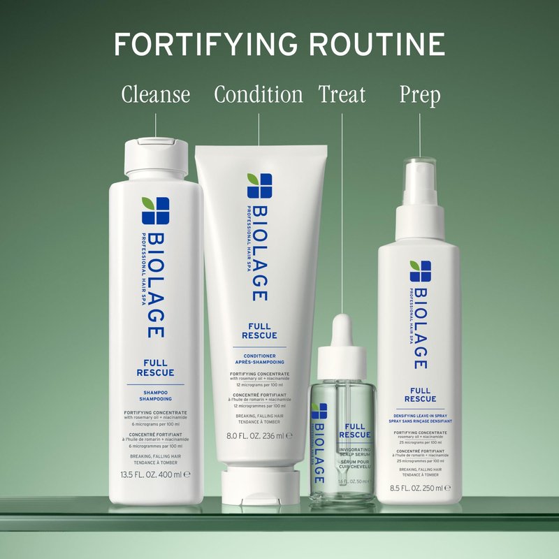 Biolage Full Rescue Conditioner - Fortifies & Densifies Thin Hair, Rosemary Oil & Niacinamide, Vegan & Cruelty-Free, 33.8 Fl Oz