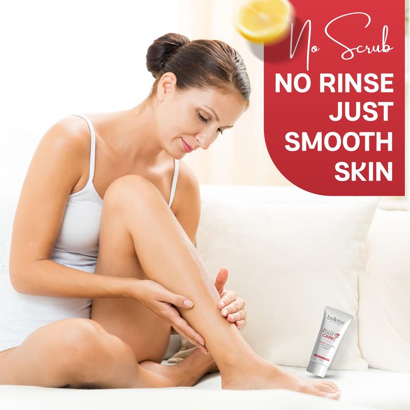 Bellebe Skincare Rapid Repair Foot Cream, Organic Aloe Vera with Eucalyptus and Vitamin C, Intensive Strength for Cracked, Callused, Dry Skin, 120ml