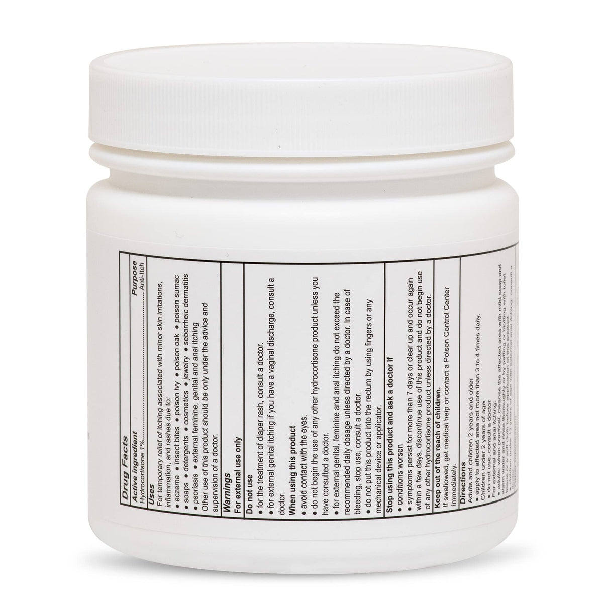 Globe 1% Hydrocortisone Cream Bulk 16 Oz Maximum Strength Itch Relief for Eczema, Dermatitis, Rashes, Mosquito Bites