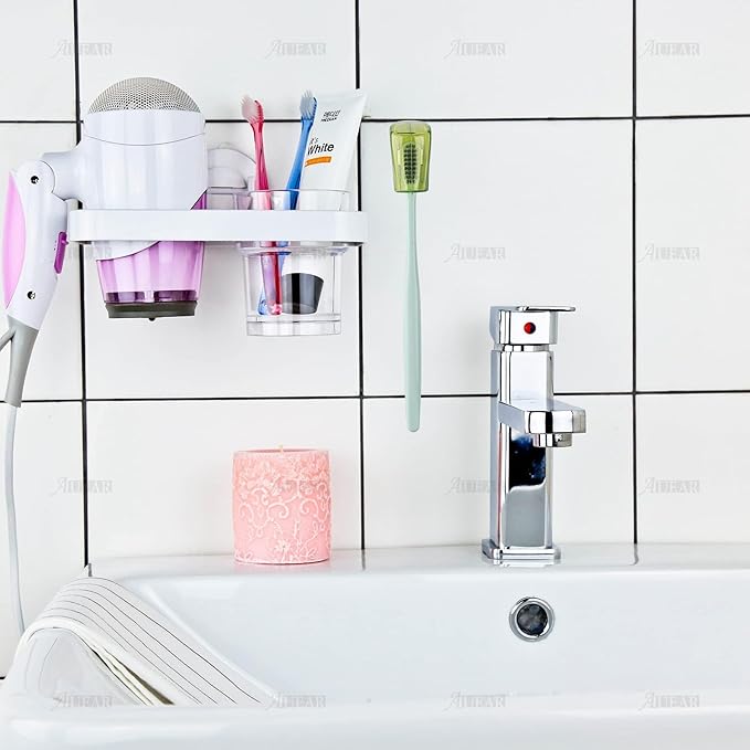 AUEAR, 6 Pack Toothbrush Holder with Suction Cup Toothbrushed Head Covers Caps Protector Case Box for Bathroom Wall Mirror Home Outdoor Travel