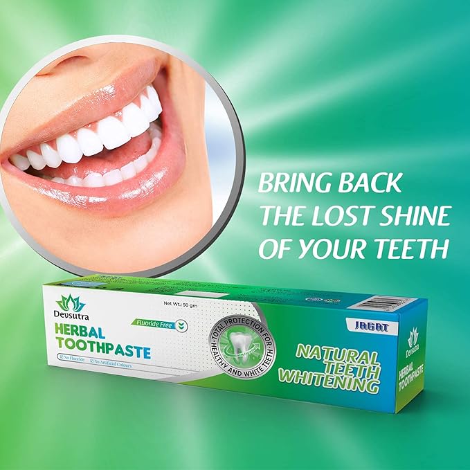 Jagat Mint Toothpaste Pack of 3 – Teeth Whitening Tooth Paste with Mint Flavor, Fluoride Free Toothpaste for Adult, Organic & Natural Travel Tooth Paste, Vegan, Non Toxic, Gluten Free