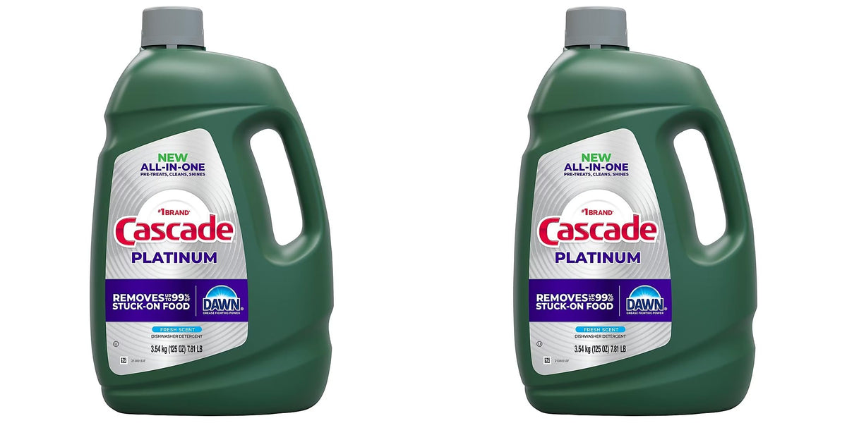Cascade Platinum Dishwashing Liquid Gel - Fresh Scent, 125 oz. (2 Pack)