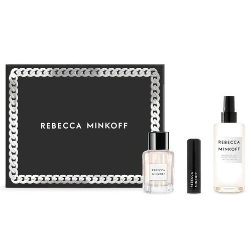 Rebecca Minkoff Amber Floral Scents - Perfumes for Women - Opens with Notes of Cardamom and Bergamot - 8.4oz Fragrance Mist, 3.4oz and 14ml EDP Spray - 3 pc Gift Set
