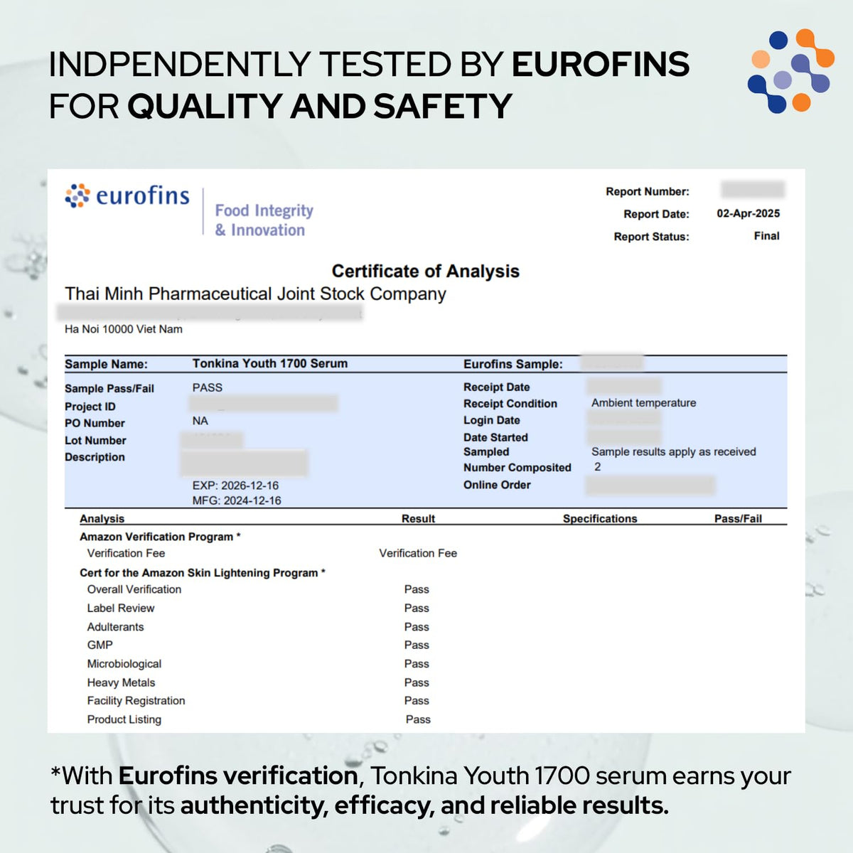 Tonkina Youth 1700 Bakuchiol Serum with Tranexamic Acid, Niacinamide, Hyaluronic Peptides & Vietnamses Ginseng, Brightening Retinol Alternative for Face, Anti Aging & Dark Spot Remover
