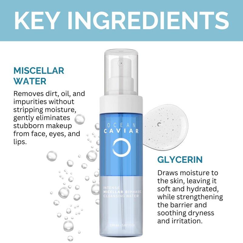 Noche Y Dia Ocean Intense Micellar Biphasic Cleansing Water for Mature Skin - 150mL (5.07 fl oz)