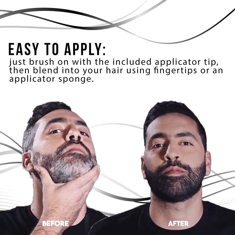 Hairatin Root Touch Up - Quick and Easy Application with Anti-transfer Technology for Better Concealing and Darkening of Gray Spots, and Maintains Thick Hair Throughout the Day