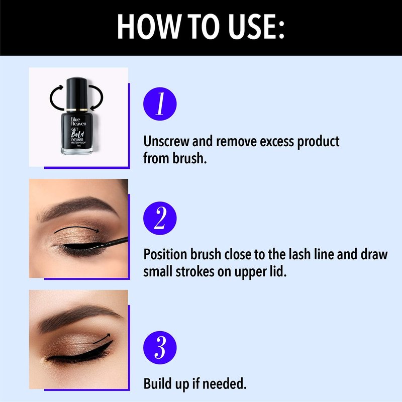 FXXXCUWUU Blue Heaven Get Bold Matte Finish Eyeliner (Black, 7 ml)
