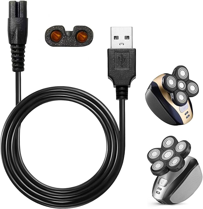 Universa Head Shaver Charger Cord Compatible with head shaver,WAHFOX charger cord for many brands USB Cable Shaver Electric Shaver Power Cord Replacement