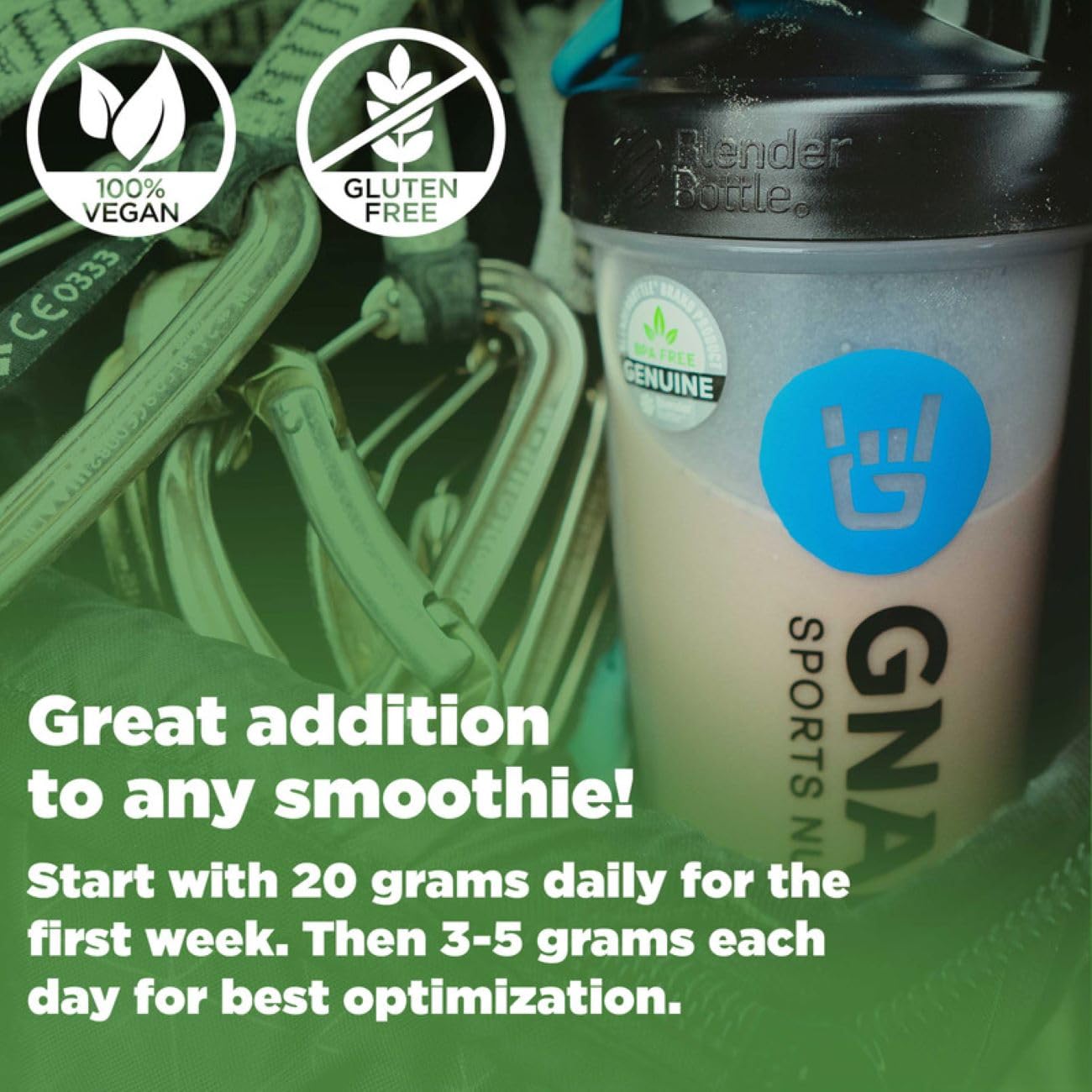 Gnarly Nutrition Greens Superfood Powder – Blueberry Acai Performance Super Greens Powder – NSF Sport Certified – Organic, Probiotics & Essential Micronutrients - Blueberry Acai, 11.64 oz
