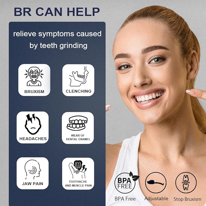 KOHEEL Adjustable Mouth Guard for Teeth Grinding and Clenching, No Boiling Night Guard, Stop Bruxism Dental Guard (4 Count)
