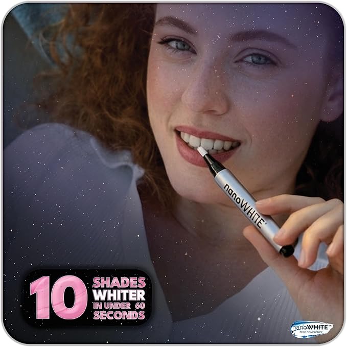 3-in-1 Professional Teeth Whitening Pen | Enamel Repairing Tooth Whitener with Nano-Hydroxyapatite & Dual Peroxide Gel | Instant Results & Zero Sensitivity | 30+ Uses