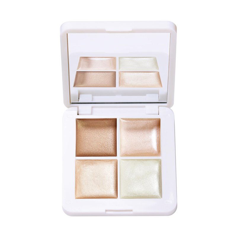 RMS Beauty Lip2Cheek Glow Quad Creamy Multi-Use Blush & Lip Color Palette with 4 Radiant Shades Hydrating Formula for Natural Radiance Long-Lasting 0.42 oz