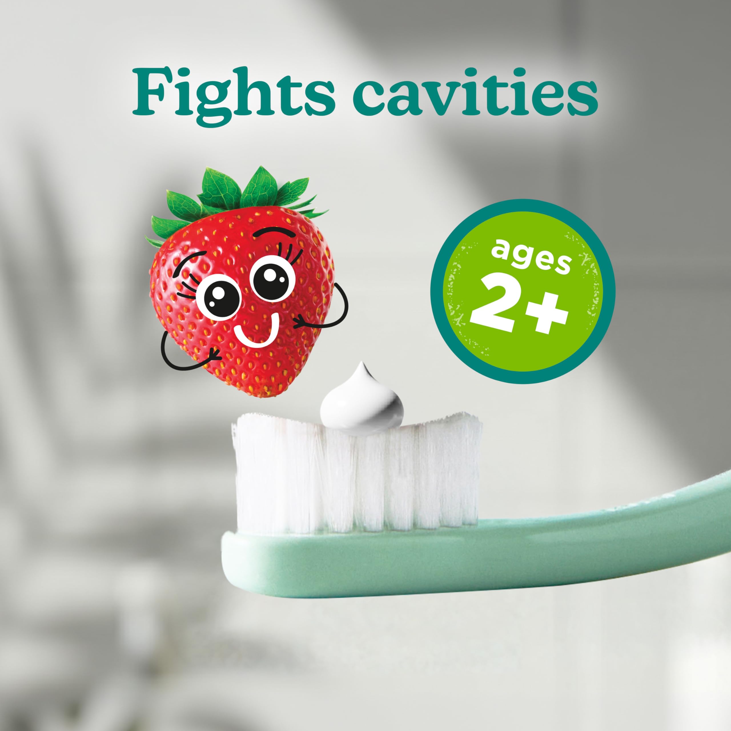 Tom’s of Maine Natural Kids Fluoride Toothpaste, 3 Pack, For Kids Ages 2 and Up, Great Toddler Toothpastes, No Artificial Flavors, Dyes, or Preservatives, Silly Strawberry, 5.1 oz